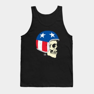 Cafe Racer Skull Biker Tank Top